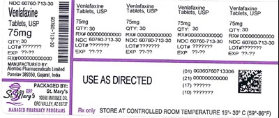 Venlafaxine 60760 713 30
